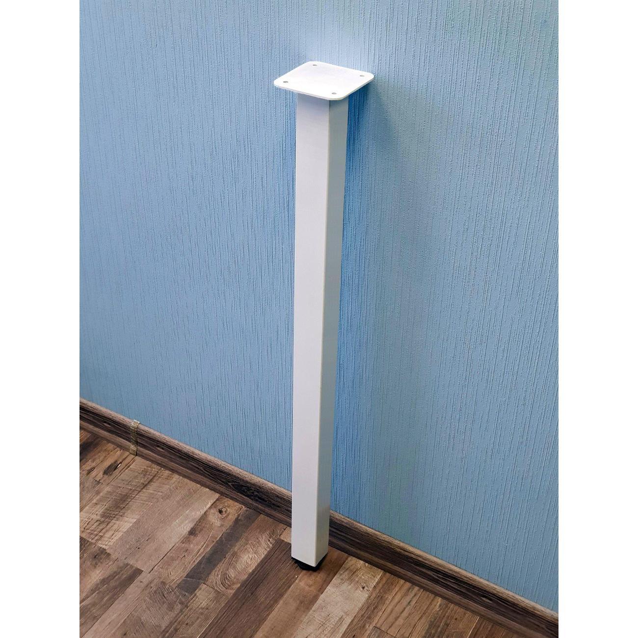 Ножка Parallax для стола одиночная 1025 40х40 белая регулируемая фото