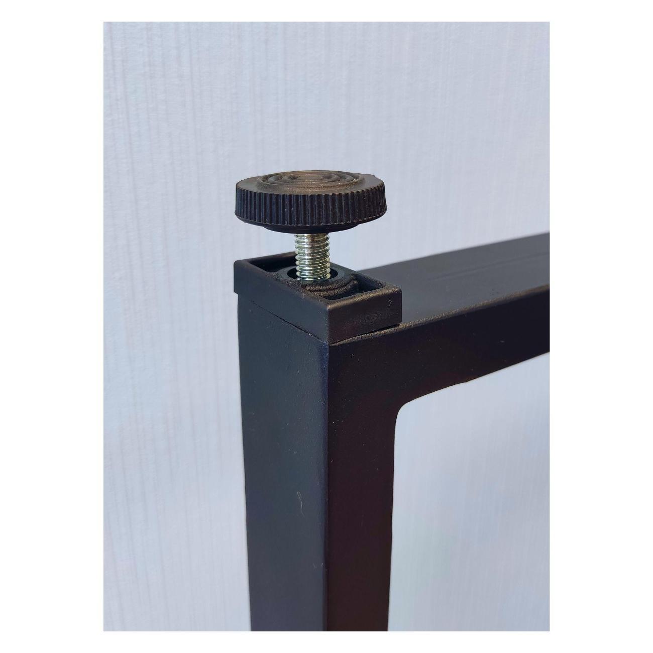 Подстолье Parallax прямоугольное 750х550 50х25 черное регулируемое