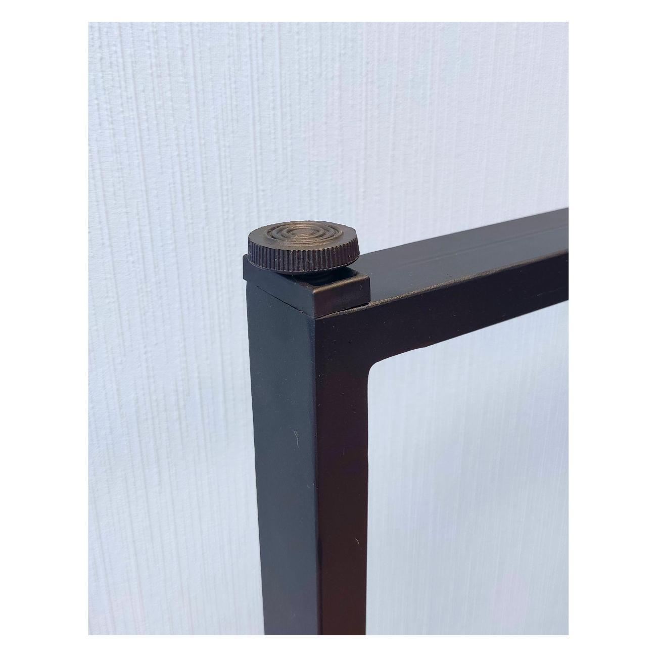 Подстолье Parallax прямоугольное 775х550 50х25 черное регулируемое