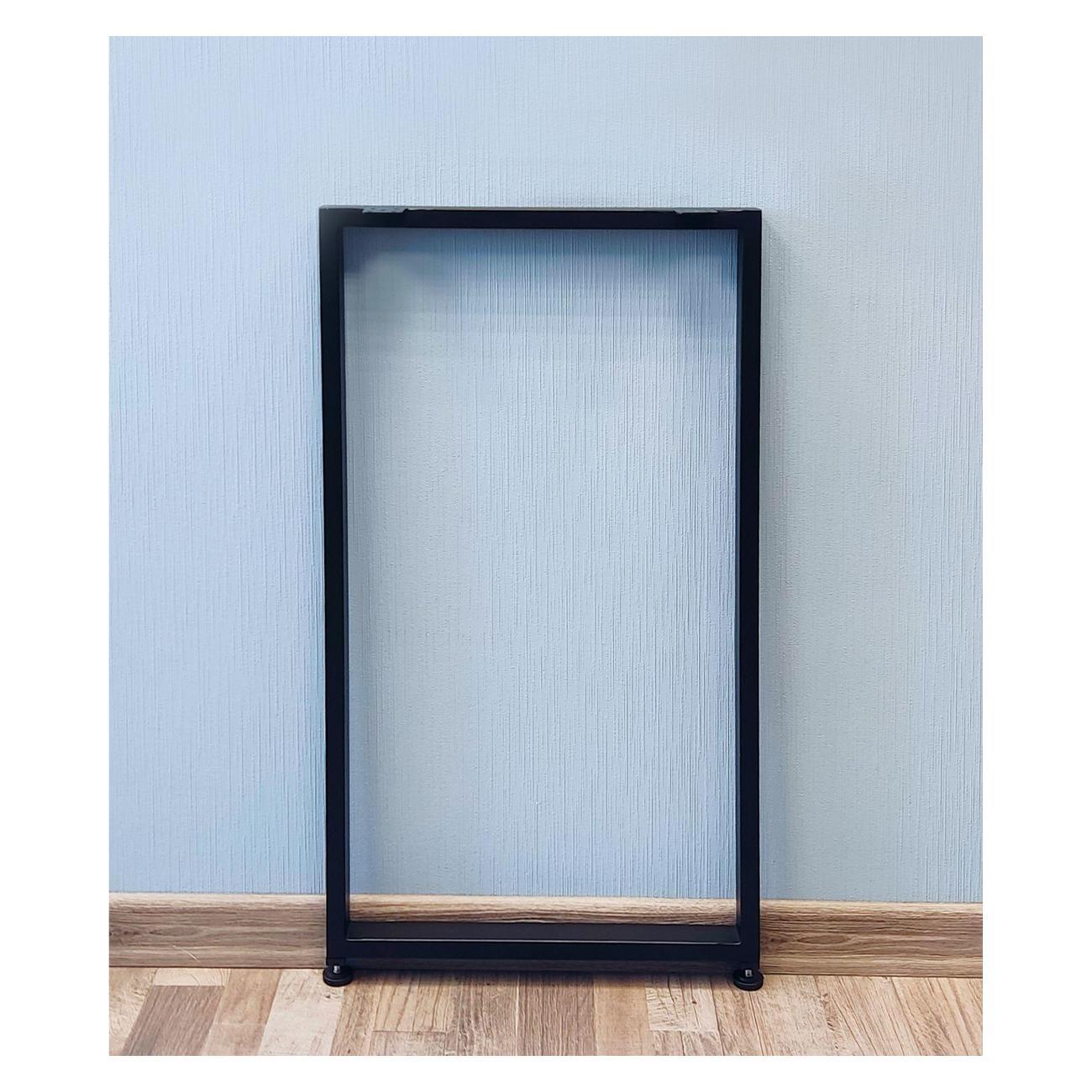 Подстолье Parallax прямоугольное 875х350 50х25 черное регулируемое