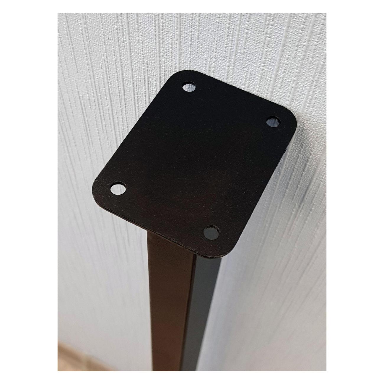 Подстолье Parallax П-образное 900х350 40х20 черное регулируемое