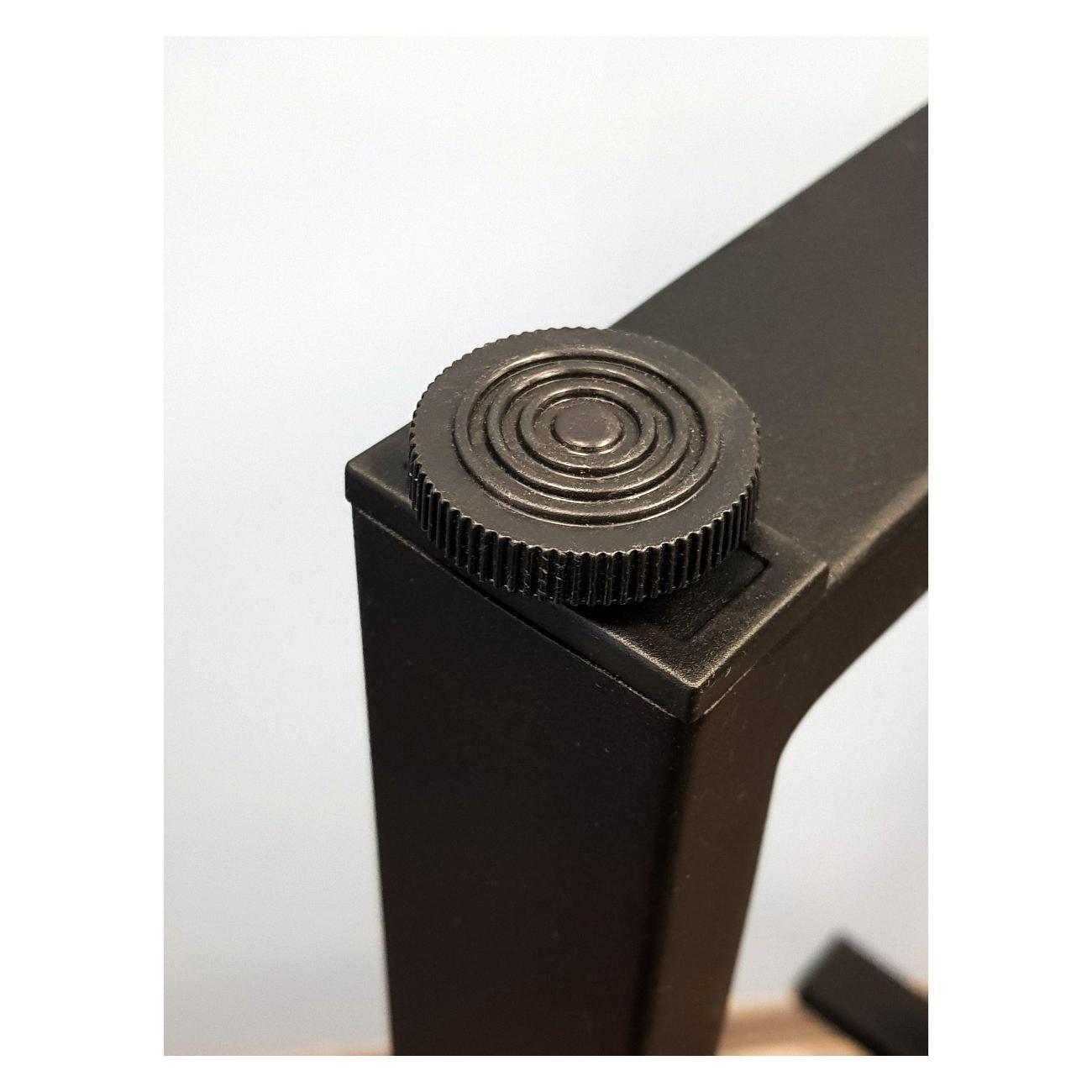 Подстолье Parallax П-образное 900х350 40х20 черное регулируемое