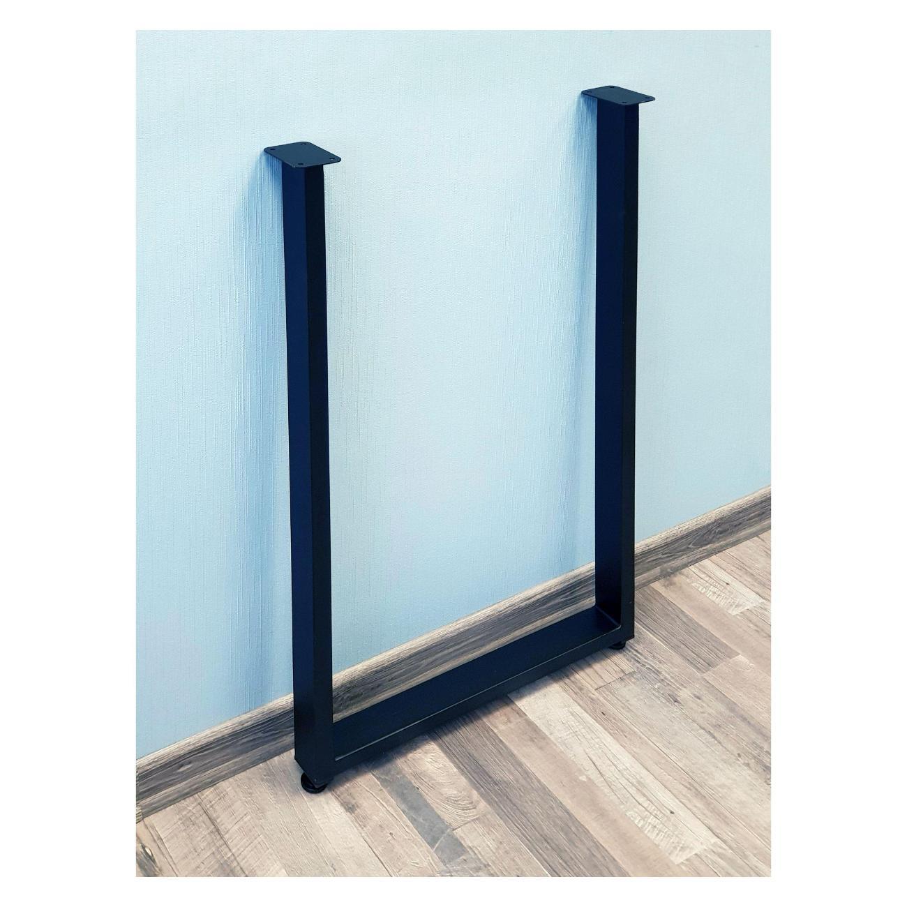 Подстолье Parallax П-образное 900х350 40х20 черное регулируемое