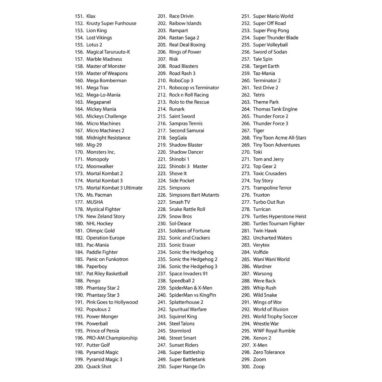 Игровая консоль Mega Drive MD-300NL