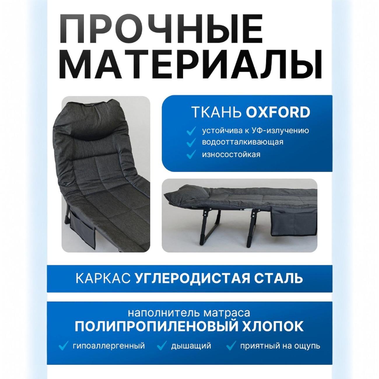 Раскладушка Ami Comfort туристическая с матрасом