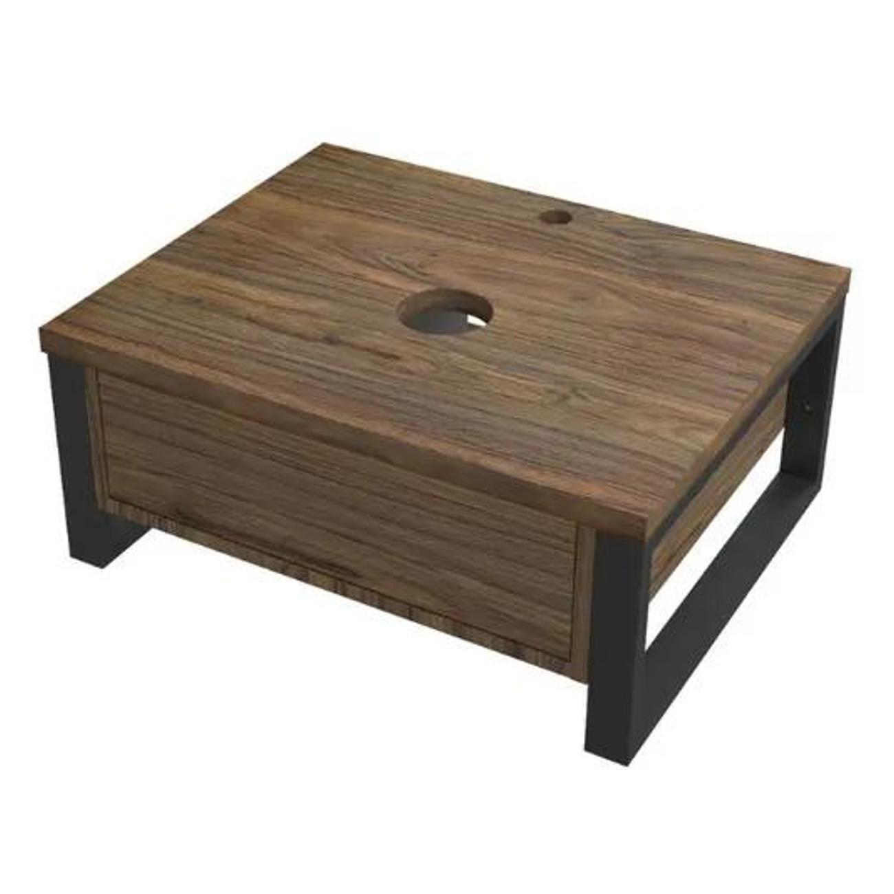 Тумба для ванной 1MARKA под раковину 60 см GRUNGE LOFT, подвесная, 1 выдвижной ящик, цвет Орех Ц0000031986