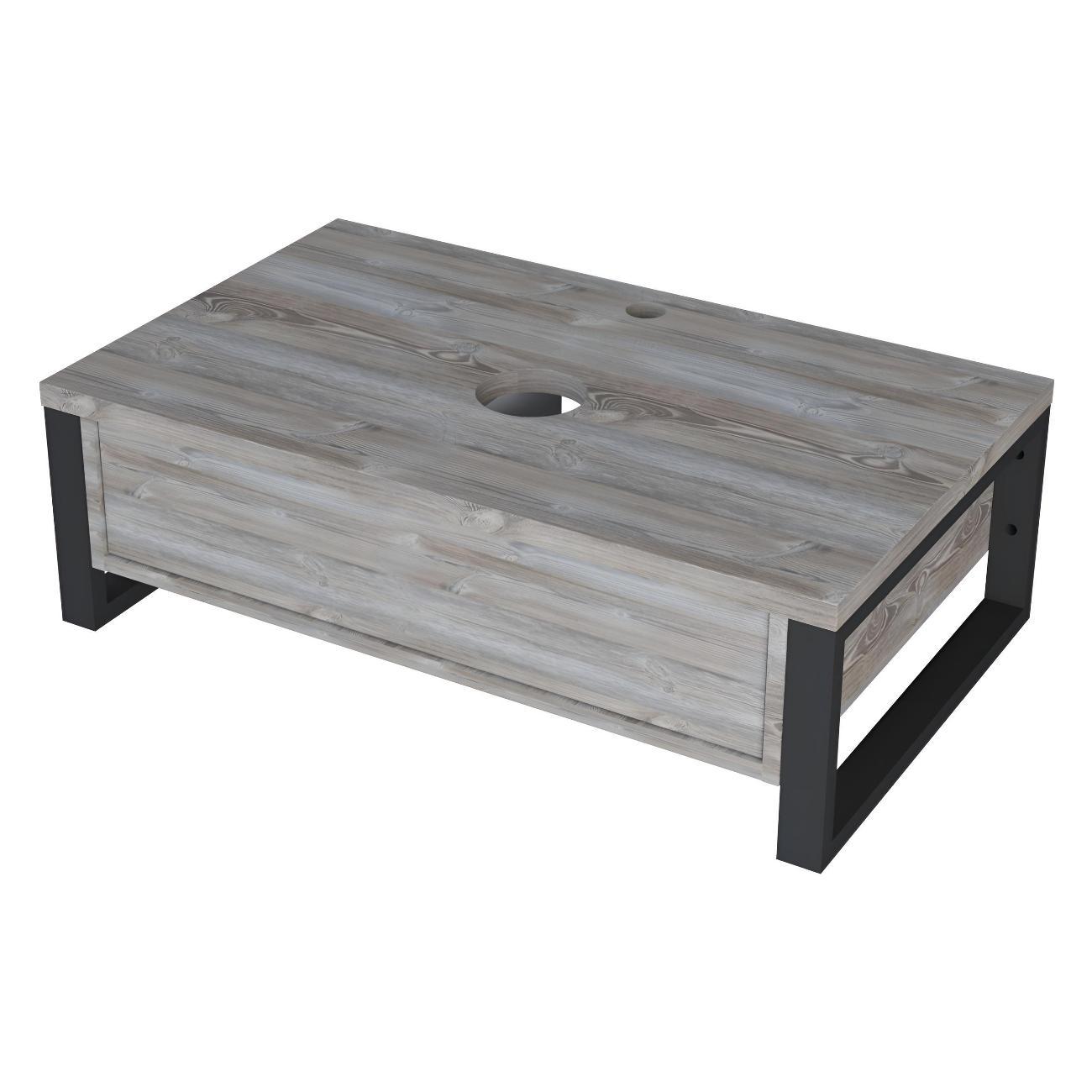 Тумба для ванной 1MARKA под раковину GRUNGE LOFT 70 см Подвесная цвет Дуб Намибия Ц0000015941