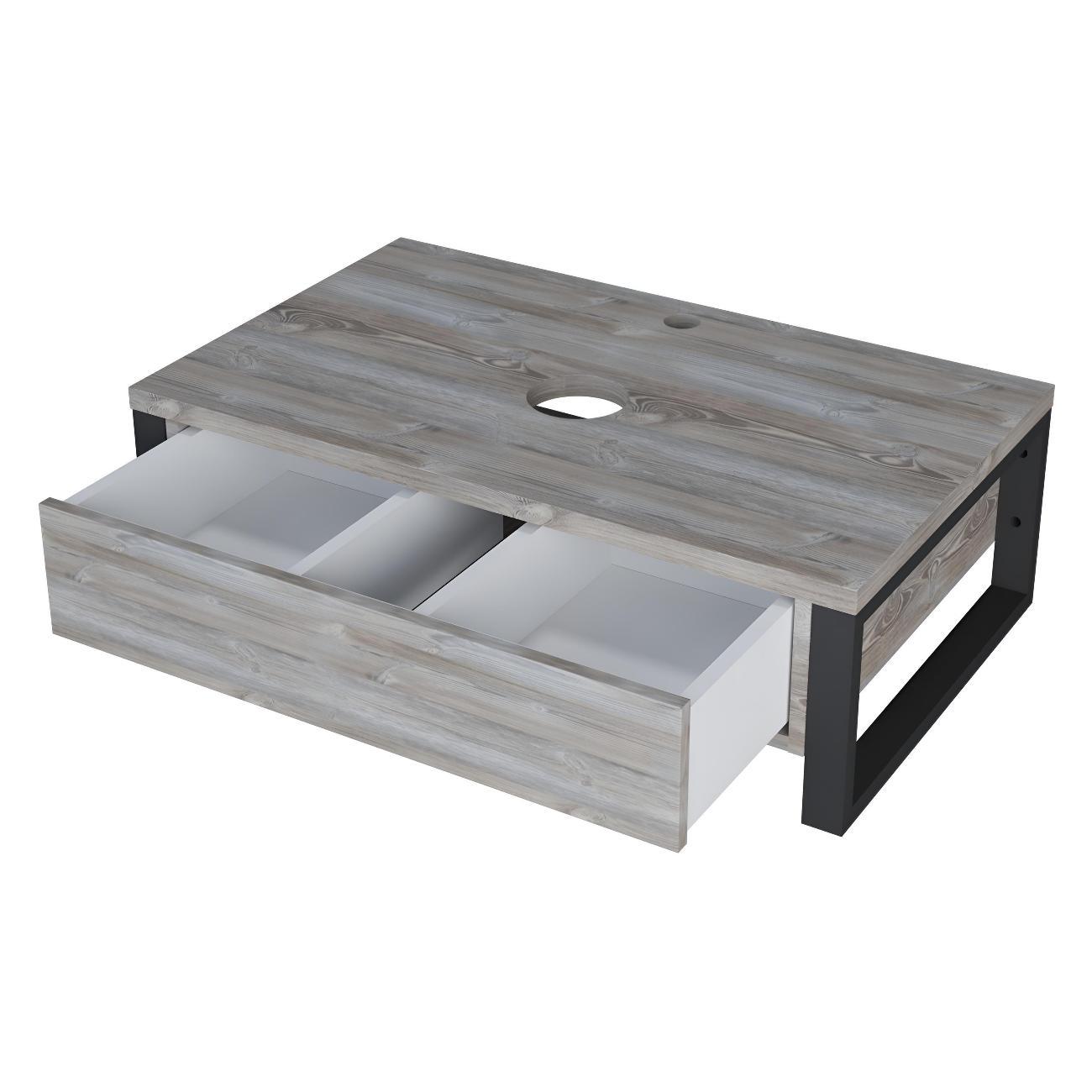 Тумба для ванной 1MARKA под раковину GRUNGE LOFT 70 см Подвесная цвет Дуб Намибия Ц0000015941