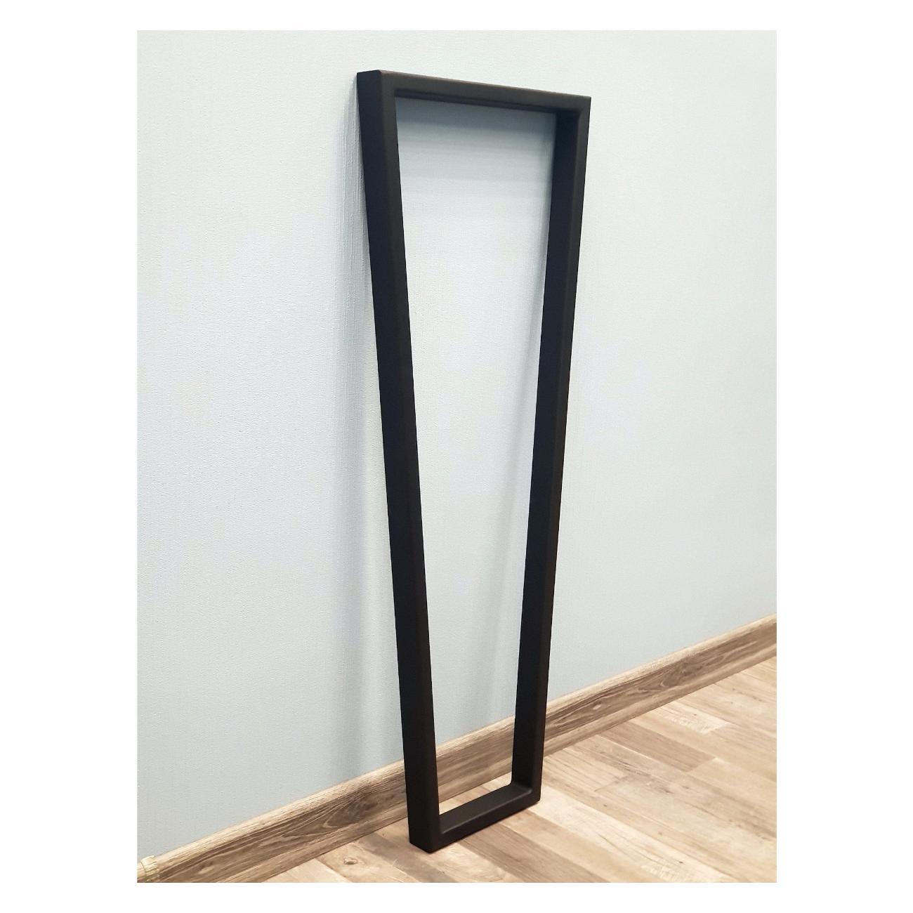 Подстолье Parallax Трапеция 810х350 40х20 черное без регулировки