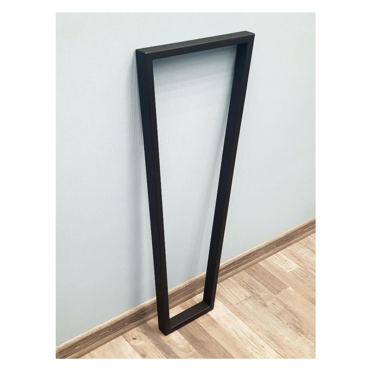 Подстолье Parallax Трапеция 810х350 40х20 черное без регулировки