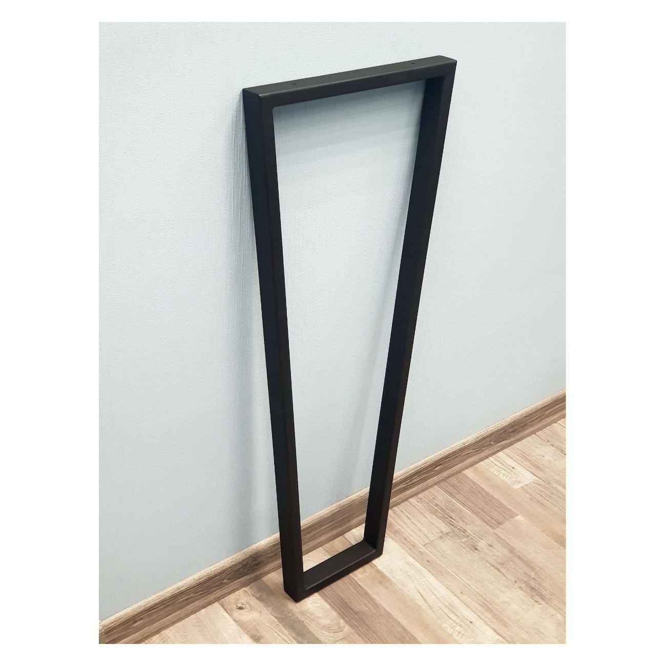 Подстолье Parallax Трапеция 810х450 40х20 черное без регулировки