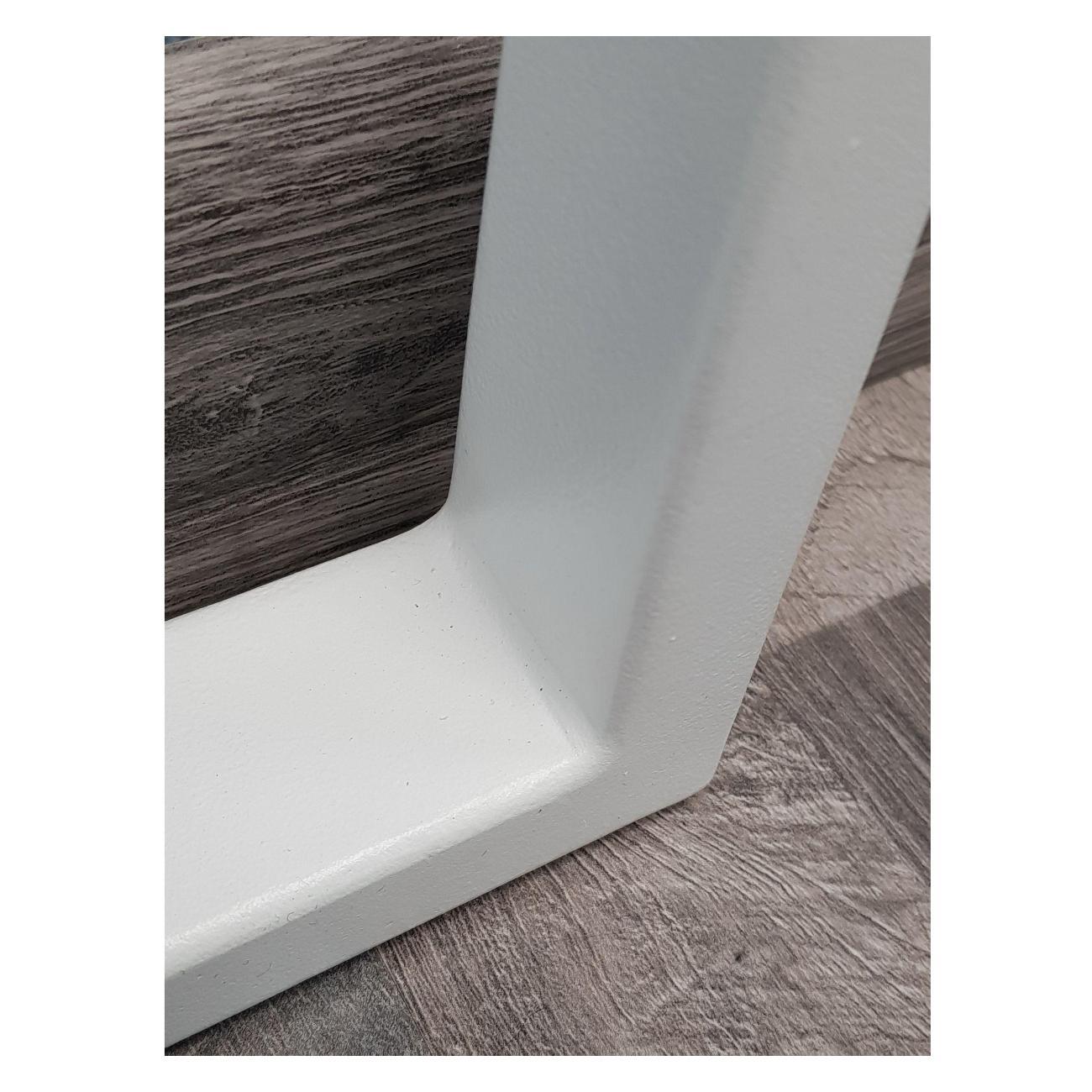 Подстолье Parallax Трапеция 810х450 40х20 белое без регулировки