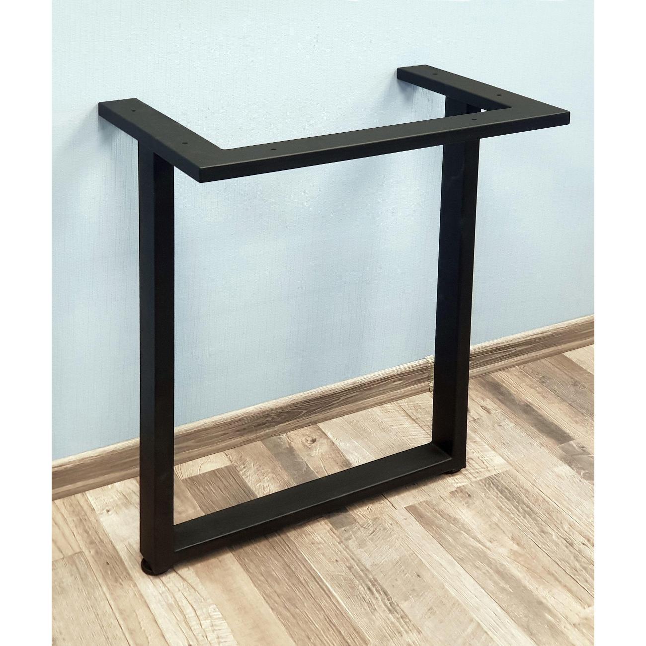 Подстолье Parallax устойчивое для стола 700х550 мм, 50x25 мм, металлическое барное лофт с регулировкой высоты 77BX055030070-PRM фото