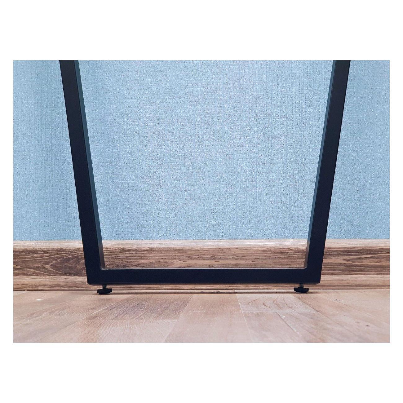 Подстолье Parallax Трапеция 900х450 40х20 черное регулируемое