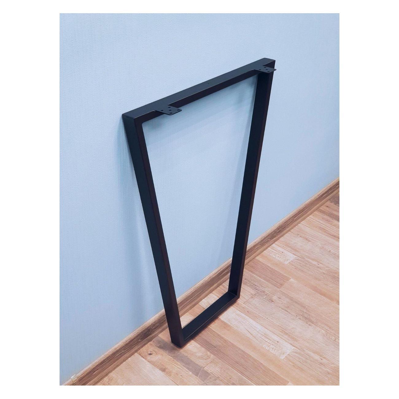 Подстолье Parallax Трапеция 900х450 40х20 черное регулируемое