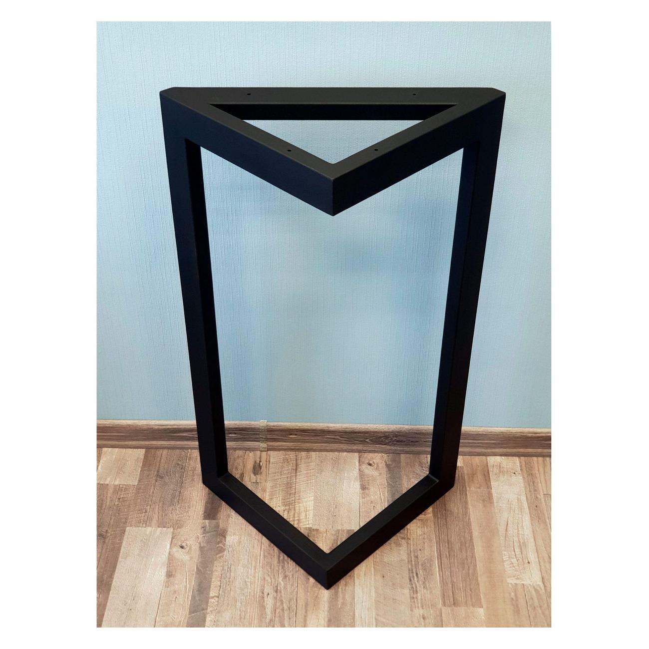 Подстолье Parallax треугольное 810х550 40х20 черное устойчивое