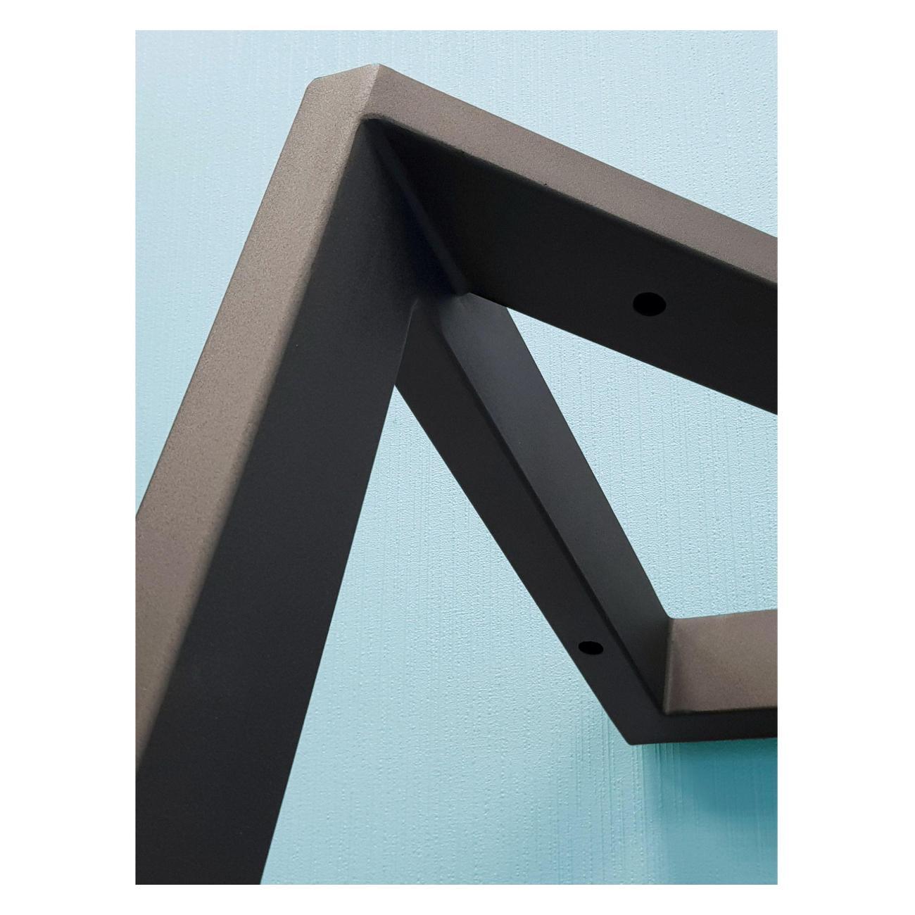 Подстолье Parallax треугольное 890х450 40х20 черное устойчивое