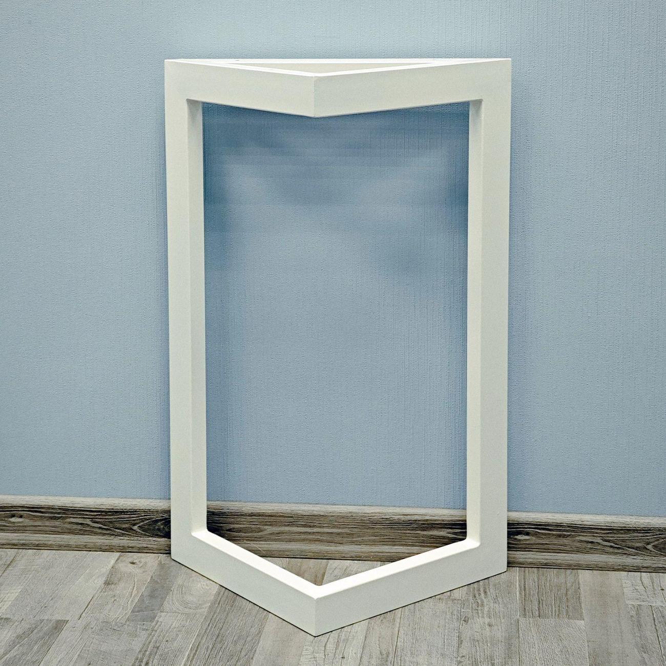 Подстолье Parallax треугольное 900х450 40х20 белое устойчивое