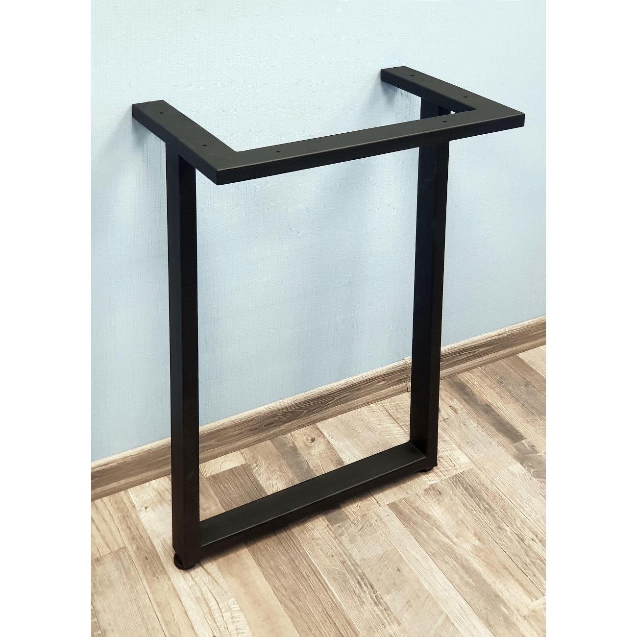 Подстолье Parallax устойчивое для стола 790х450 мм, 50x25 мм, металлическое барное лофт с регулировкой высоты 77BX0450300790-PRM фото