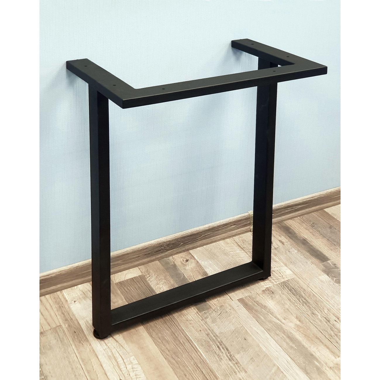 Подстолье Parallax устойчивое для стола 790х550 мм, 50x25 мм, металлическое барное лофт с регулировкой высоты 77BX0550300790-PRM фото