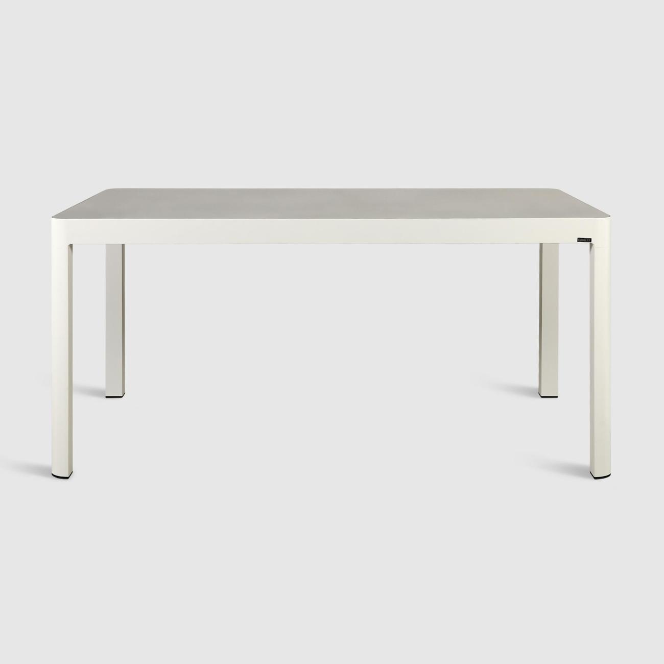 Стол садовый KONWAY обеденный Кавалезе белый 160х90х75 см