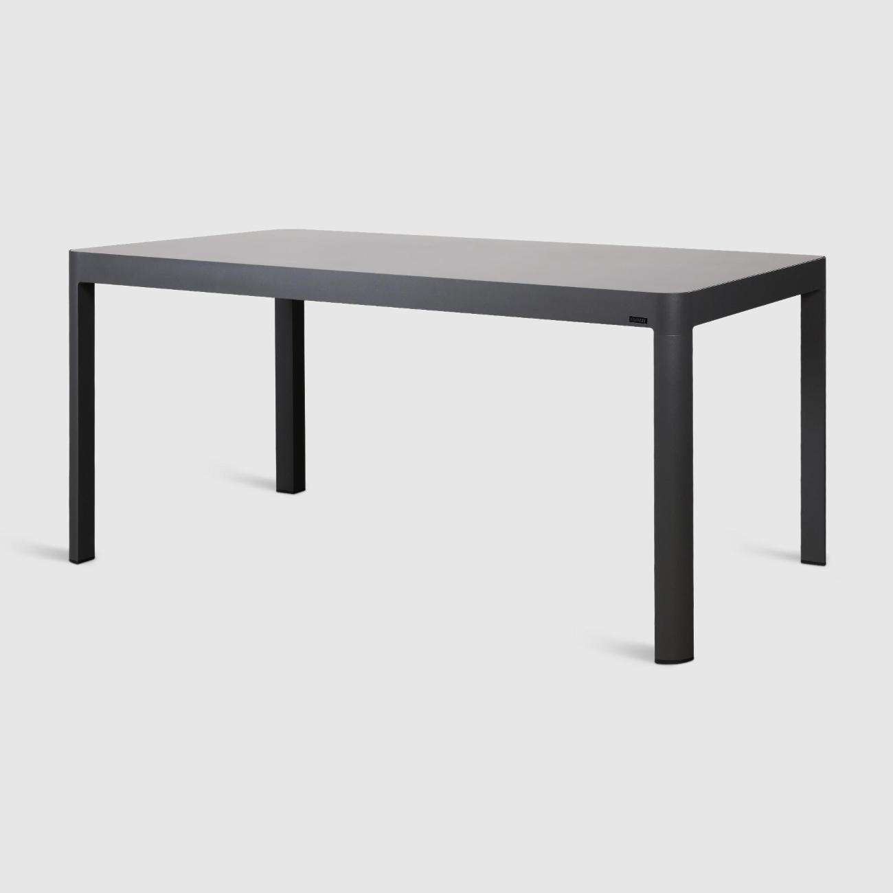 Стол садовый KONWAY обеденный Кавалезе антрацит 160х90х75 см