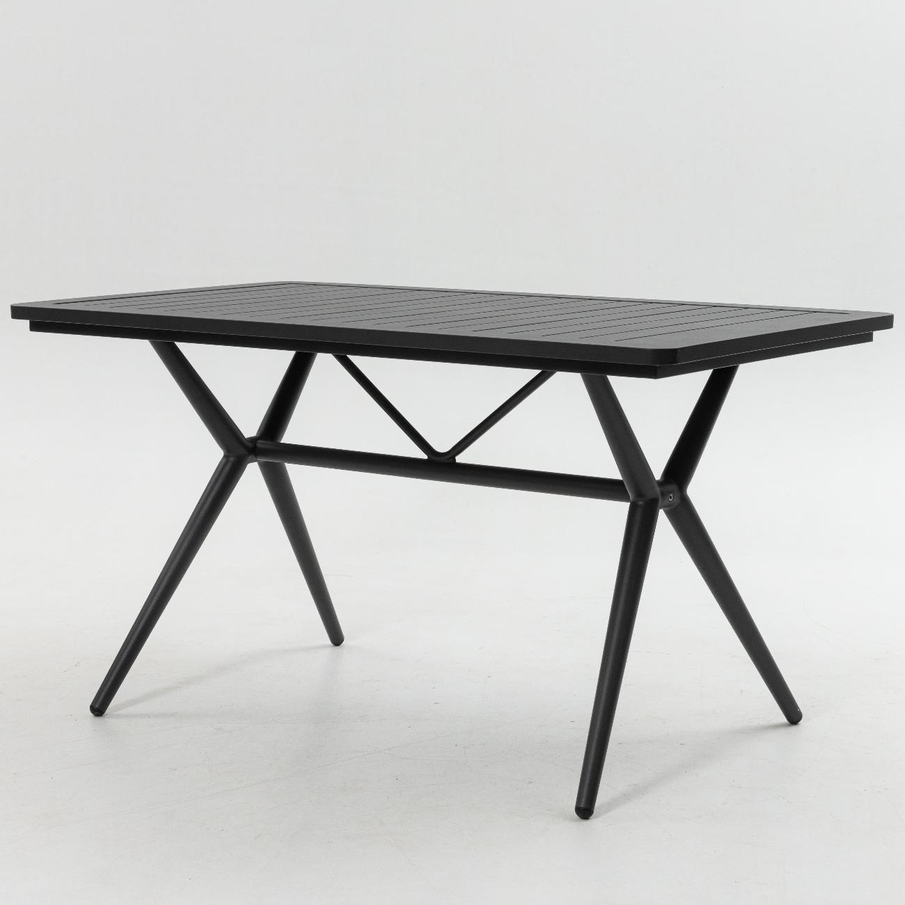 Стол садовый KONWAY обеденный Торонто антрацит 140х80х75 см