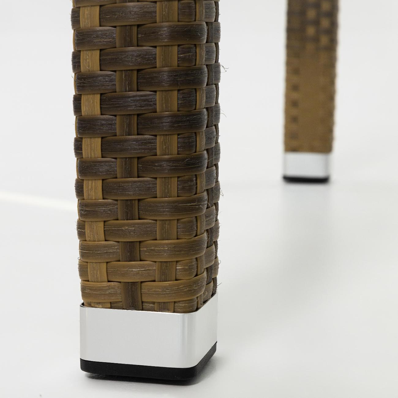 Стол садовый KONWAY из ротанга Панама слоновая кость 120х80х75 см со