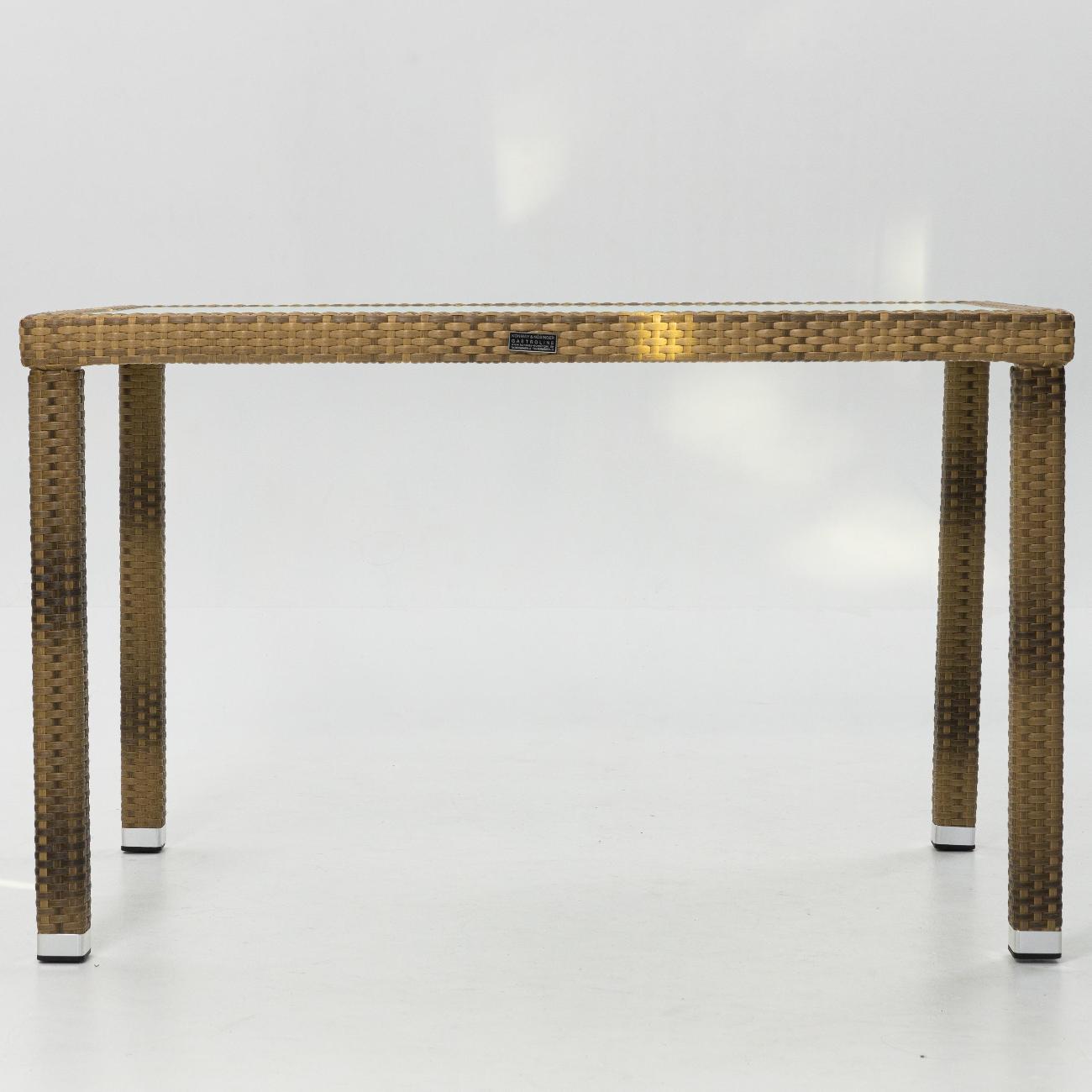 Стол садовый KONWAY из ротанга Панама слоновая кость 140х80х75 см со