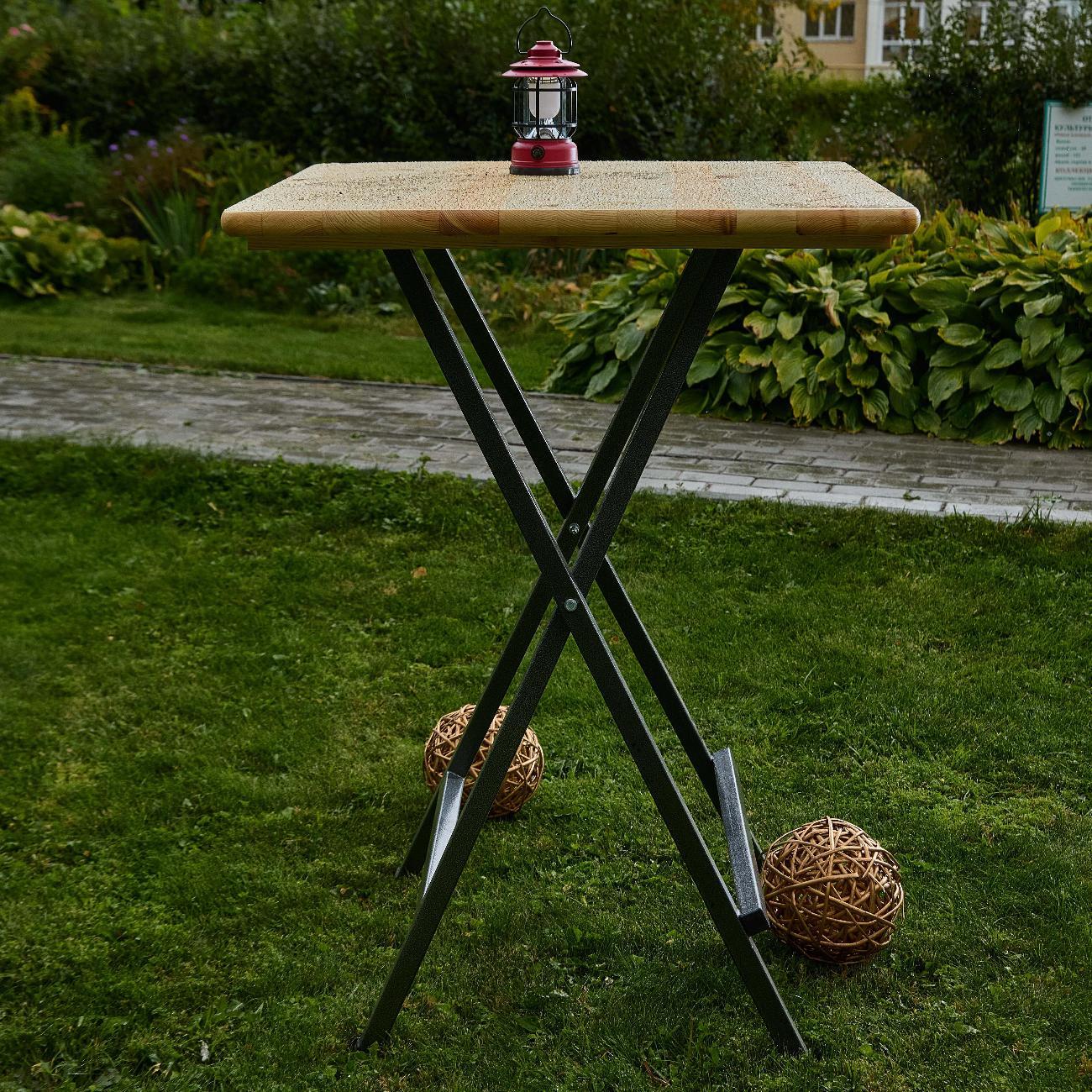 Стол садовый Фотон Стойка для барбекю Адлер квадрат (складная, 78х78х110 см)