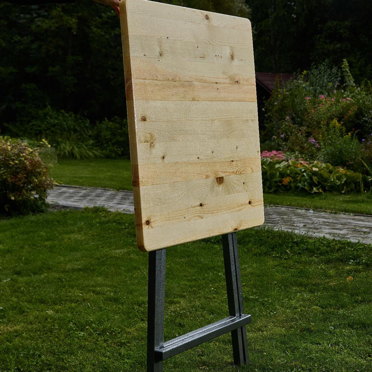 Стол садовый Фотон Стойка для барбекю Адлер квадрат (складная, 78х78х110 см)