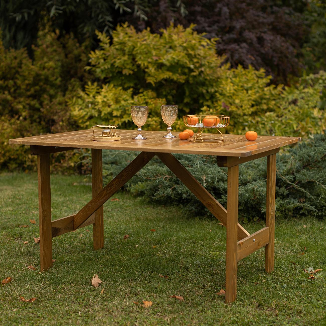 Стол садовый Фотон Копенгаген, цвет орех