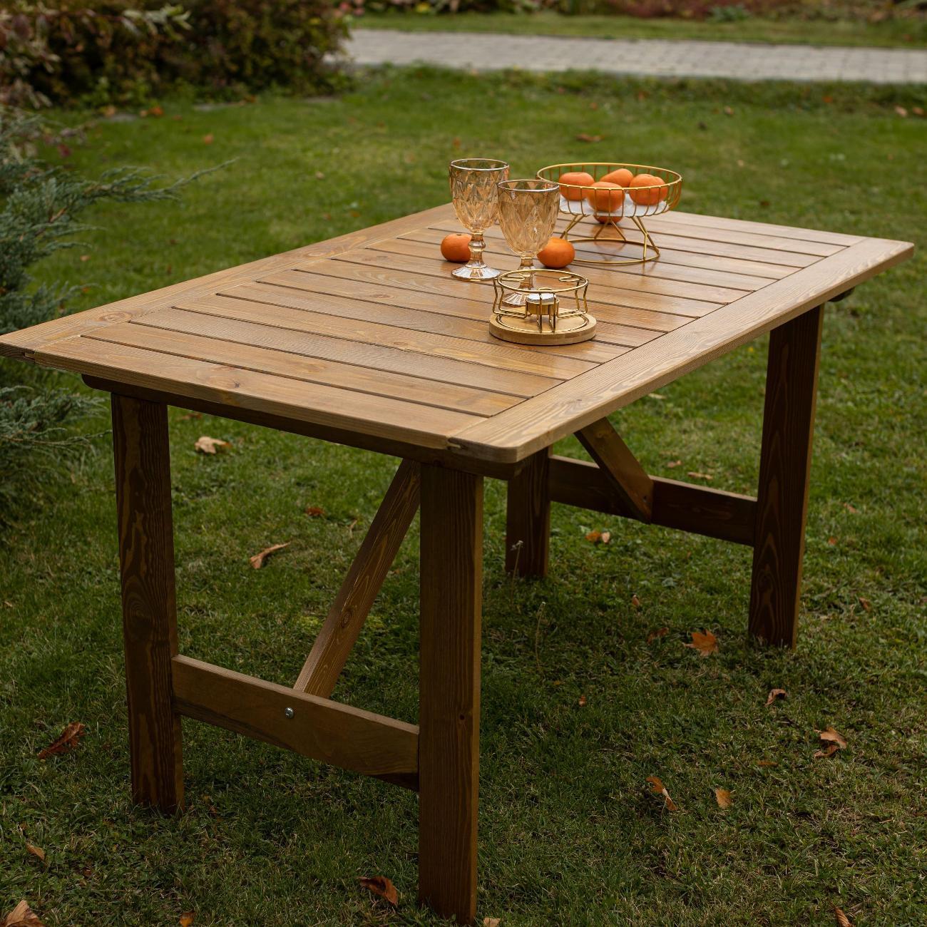 Стол садовый Фотон Копенгаген, цвет орех