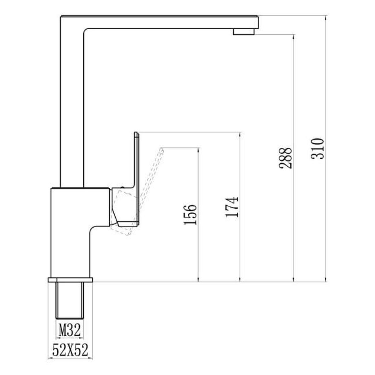 Смеситель Savol S-600706F