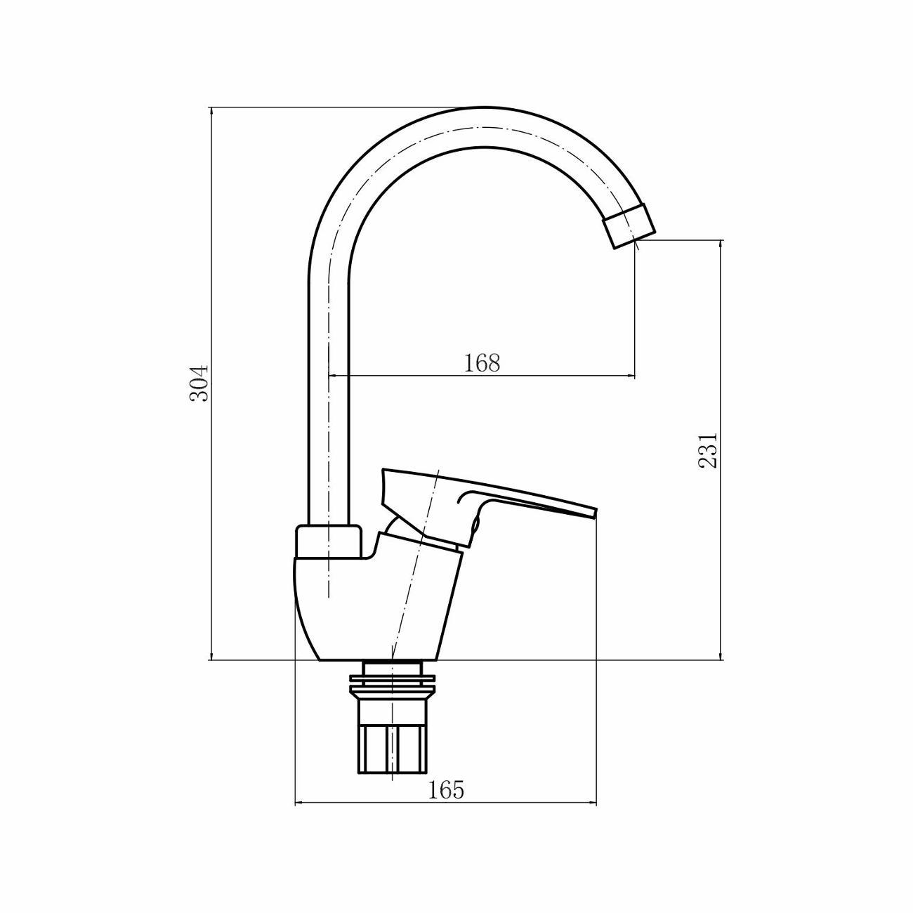 Смеситель Plstart PL4105-8