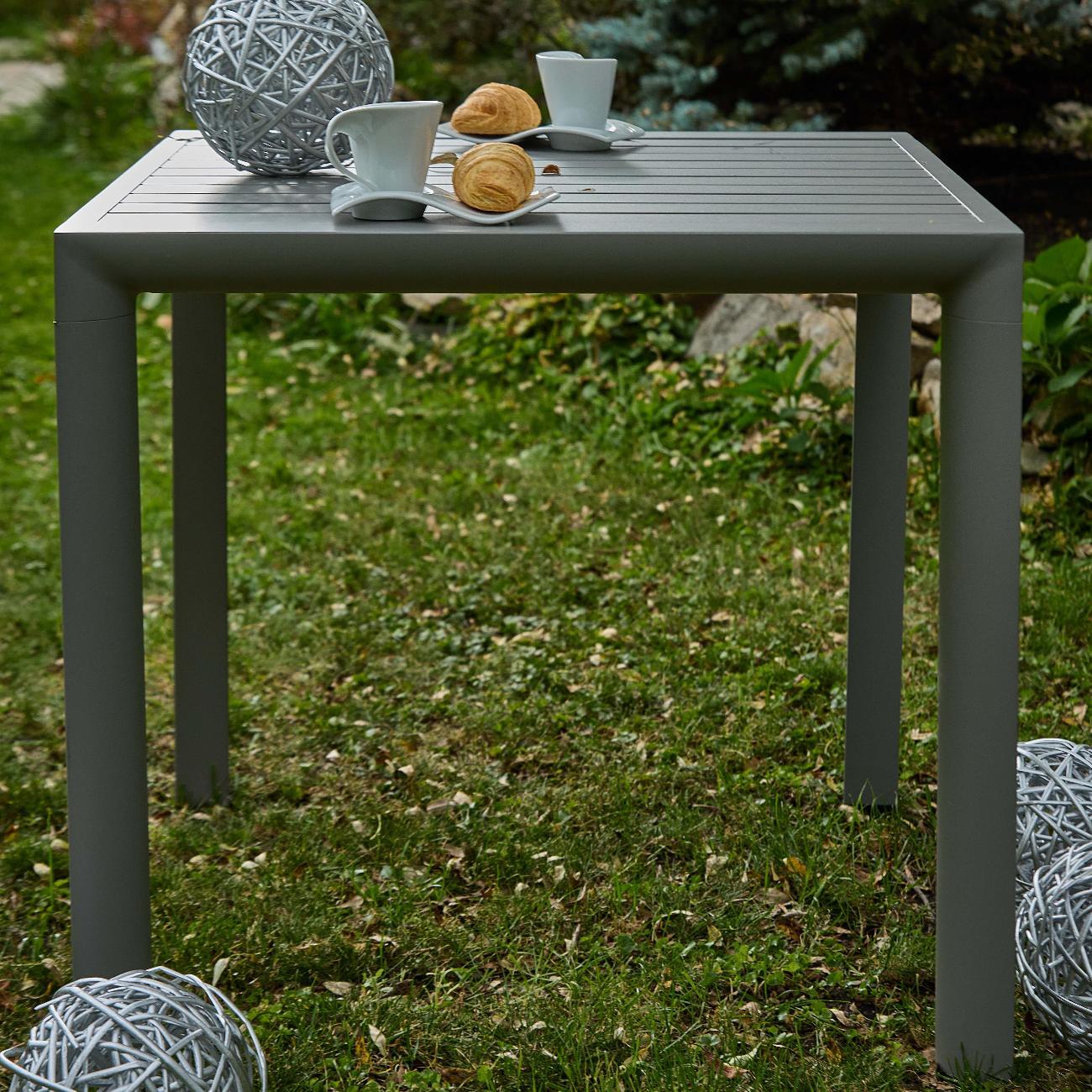 Стол садовый KONWAY Торонто серый 80х80х75 см
