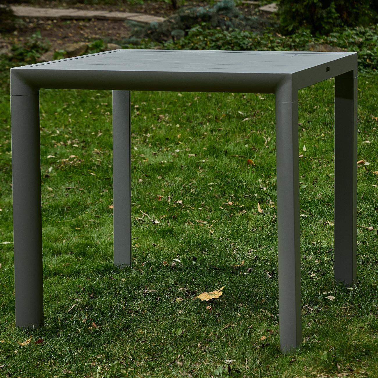 Стол садовый KONWAY Торонто серый 80х80х75 см