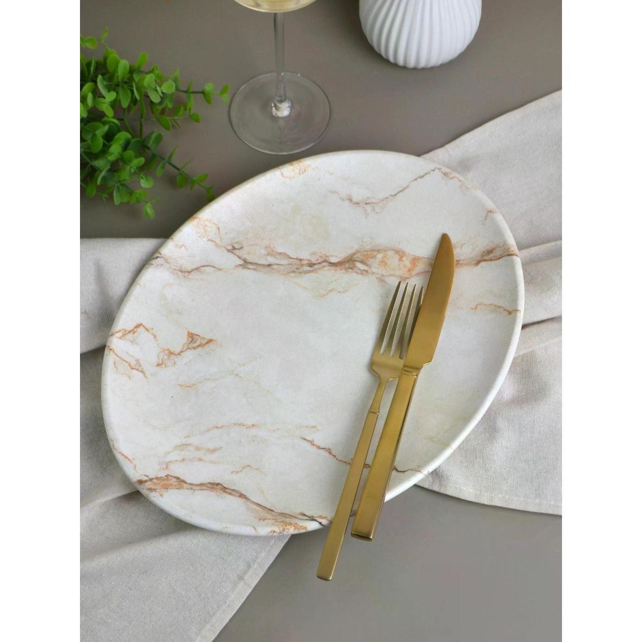 Блюдо-этажерка BONNA Granix, 31*24 см коричневый