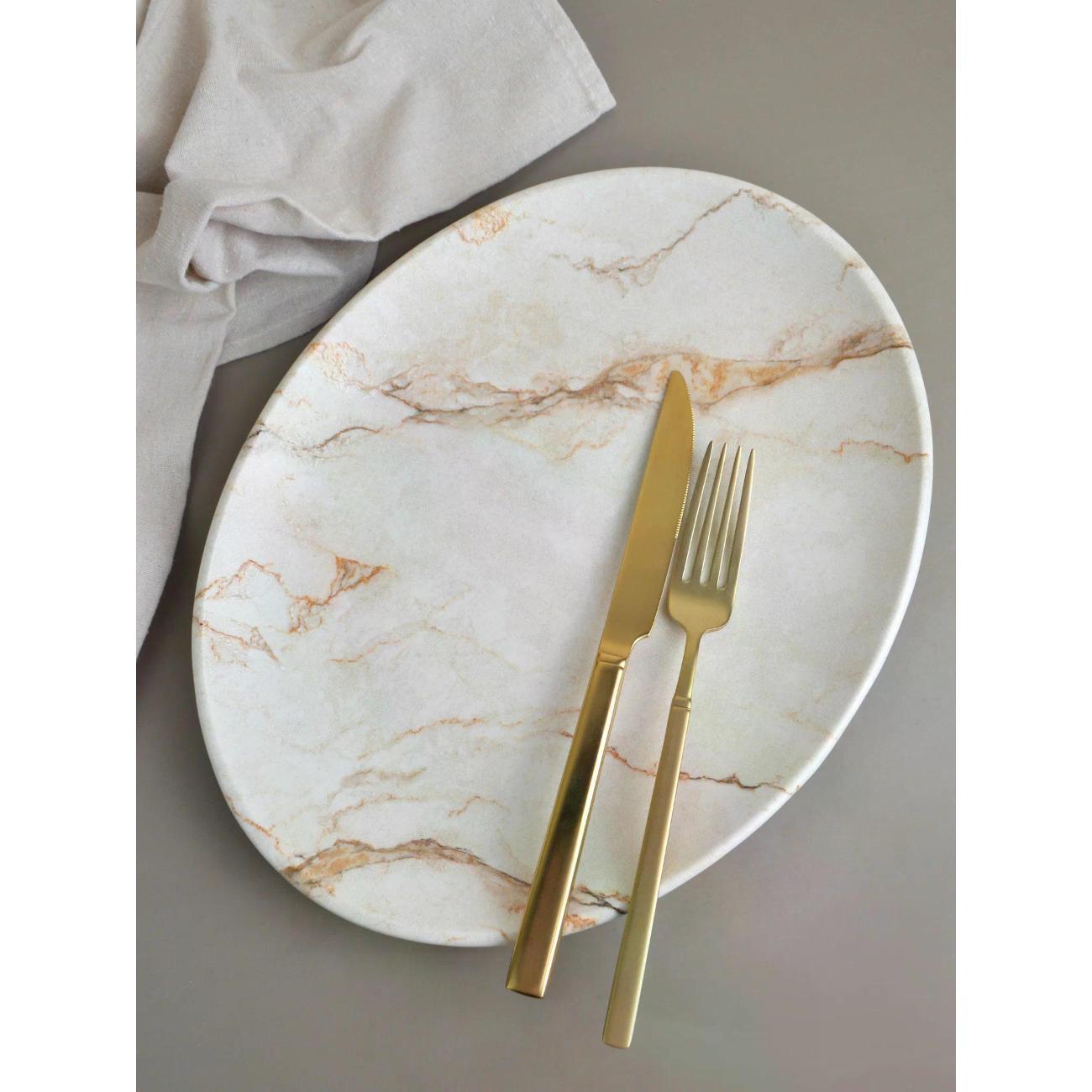 Блюдо-этажерка BONNA Granix, 31*24 см коричневый