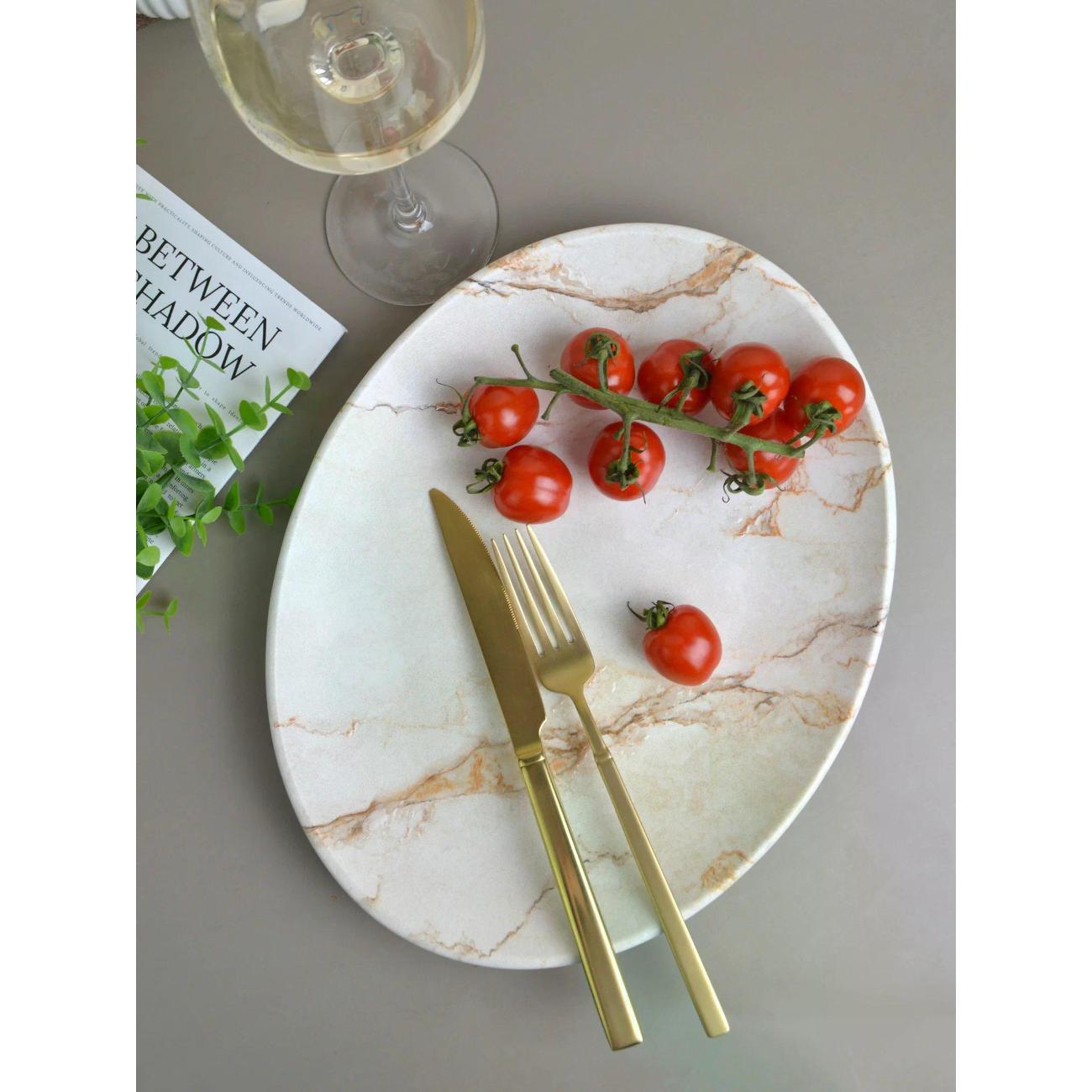 Блюдо-этажерка BONNA Granix, 31*24 см коричневый