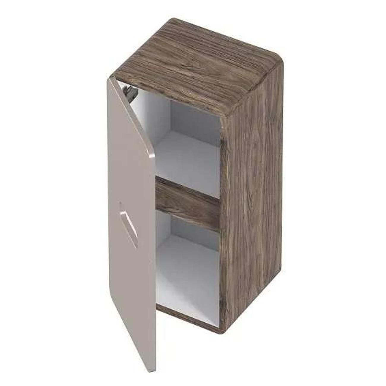 Шкаф для ванной комнаты 1MARKA подвесной 70х35 см, цвет орех каньон коньяк/латте фактурный Vortex Ц0000033028