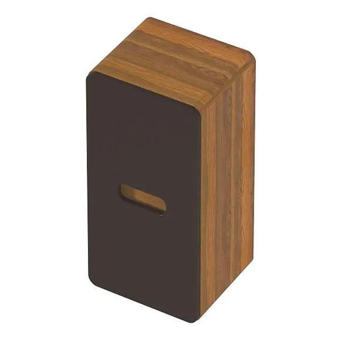 Шкаф для ванной комнаты 1MARKA подвесной 70х35 см, цвет орех ноче тортона/монолит найт Vortex Ц0000033030