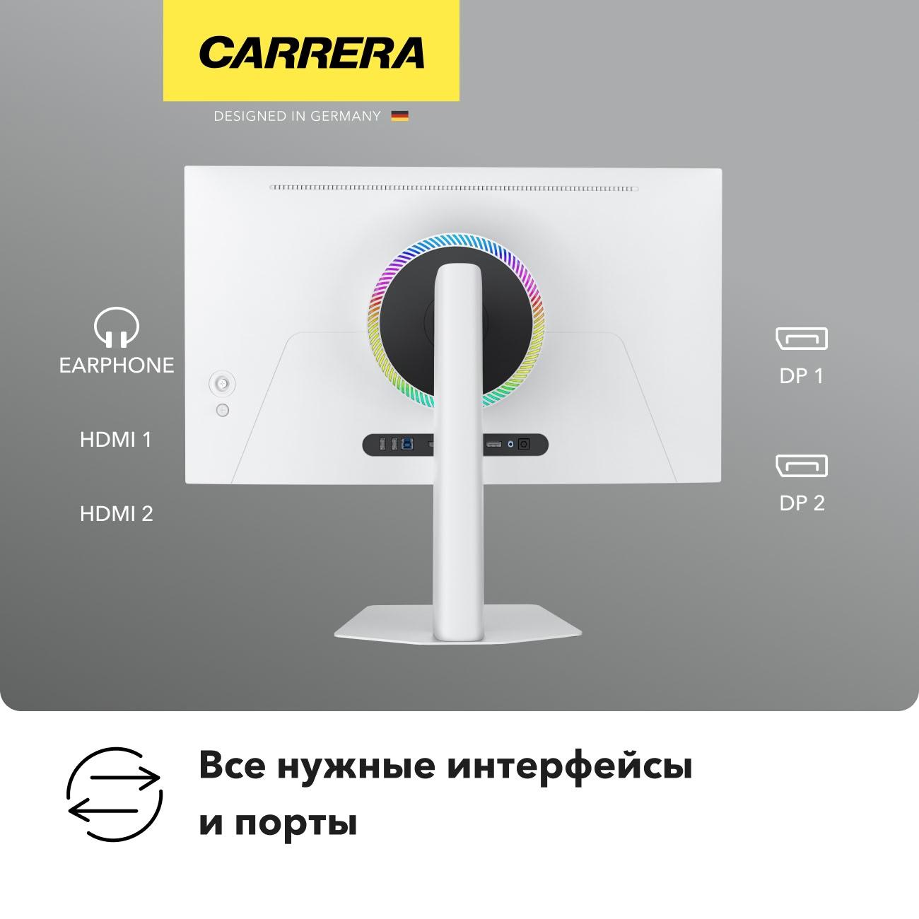 Монитор игровой Carrera №274 (27"/Mini-LED/1152 Zone/2560x1440/280Гц/белый)