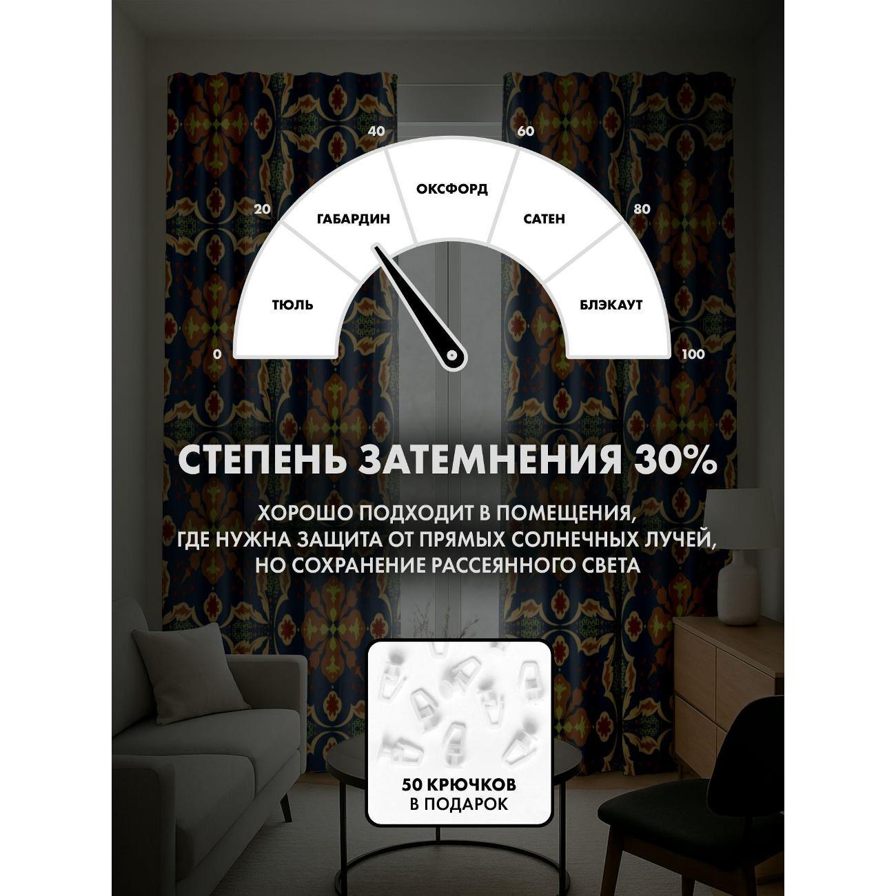 Фотошторы 365home Орнаментальный узор с цветочными FP57165510