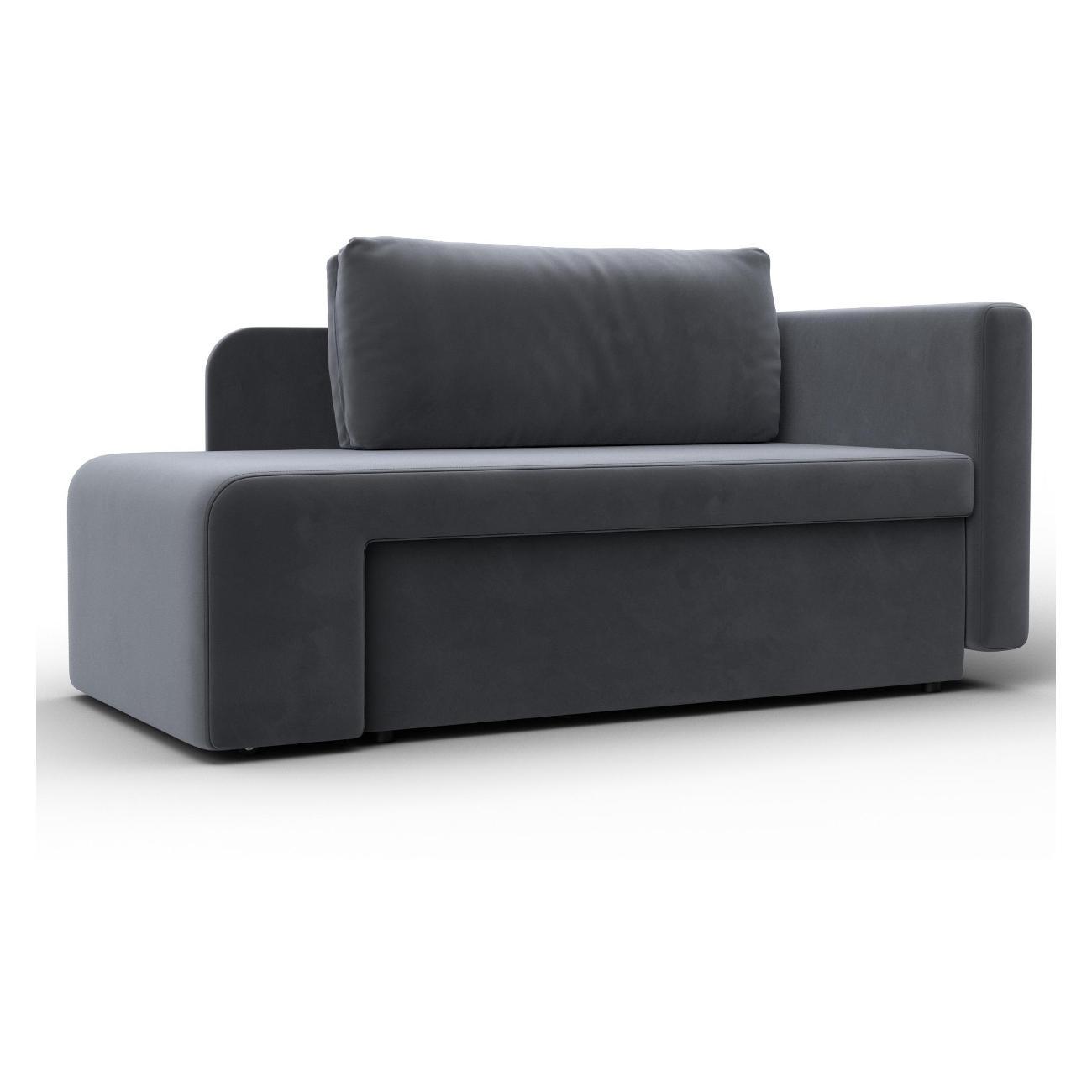 Кушетка Лига Диванов Лига-097, велюр SEVEN 17 серый