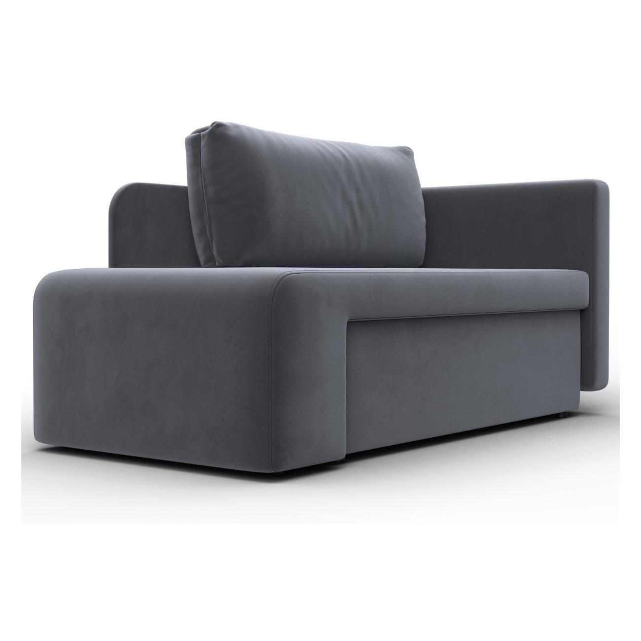 Кушетка Лига Диванов Лига-097, велюр SEVEN 17 серый