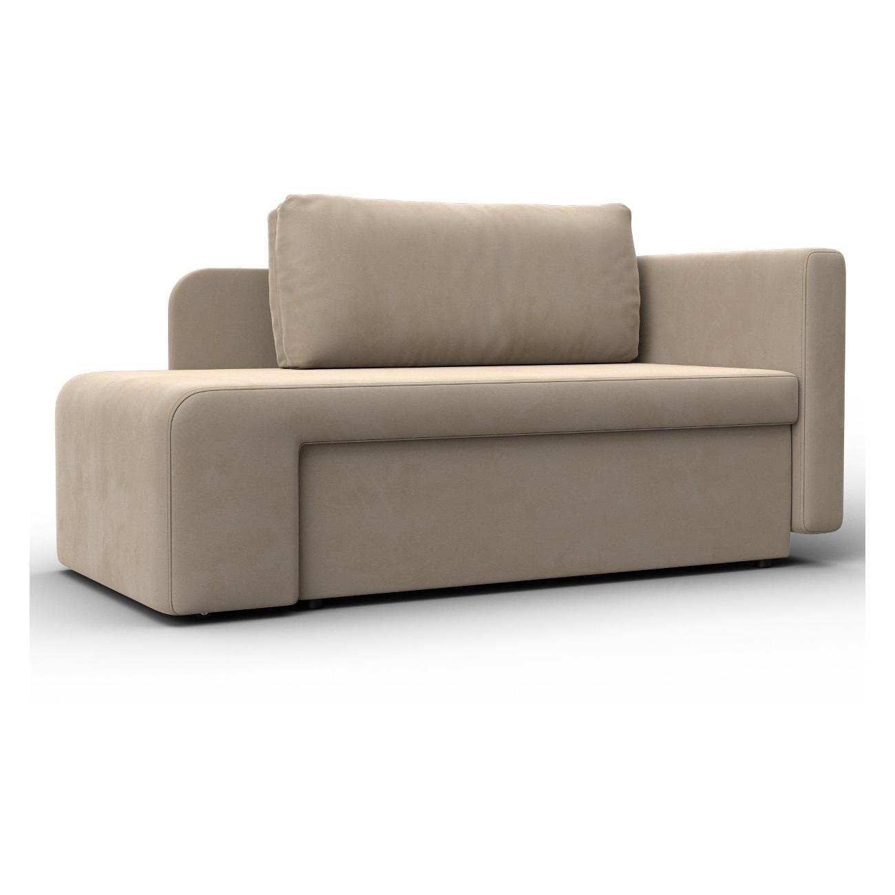 Кушетка Лига Диванов Лига-097, велюр SEVEN 729 бежевый