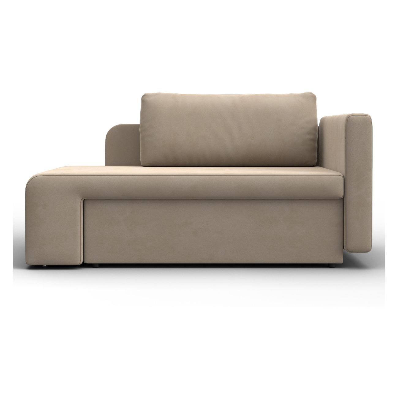 Кушетка Лига Диванов Лига-097, велюр SEVEN 729 бежевый