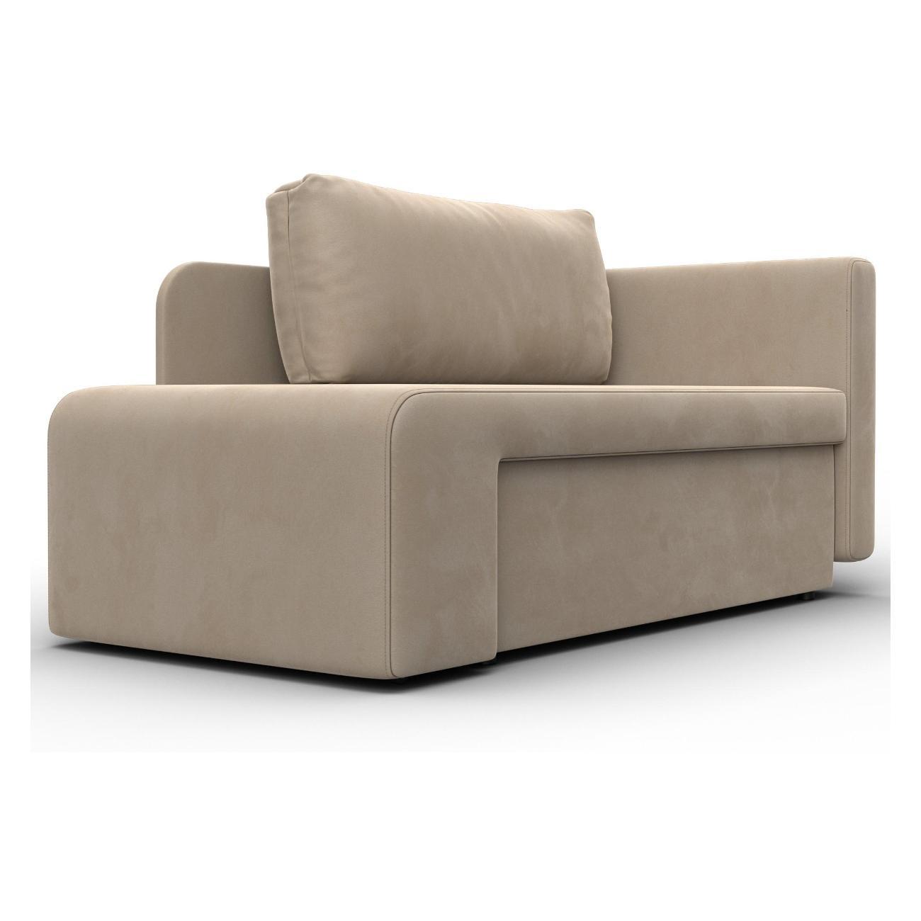 Кушетка Лига Диванов Лига-097, велюр SEVEN 729 бежевый