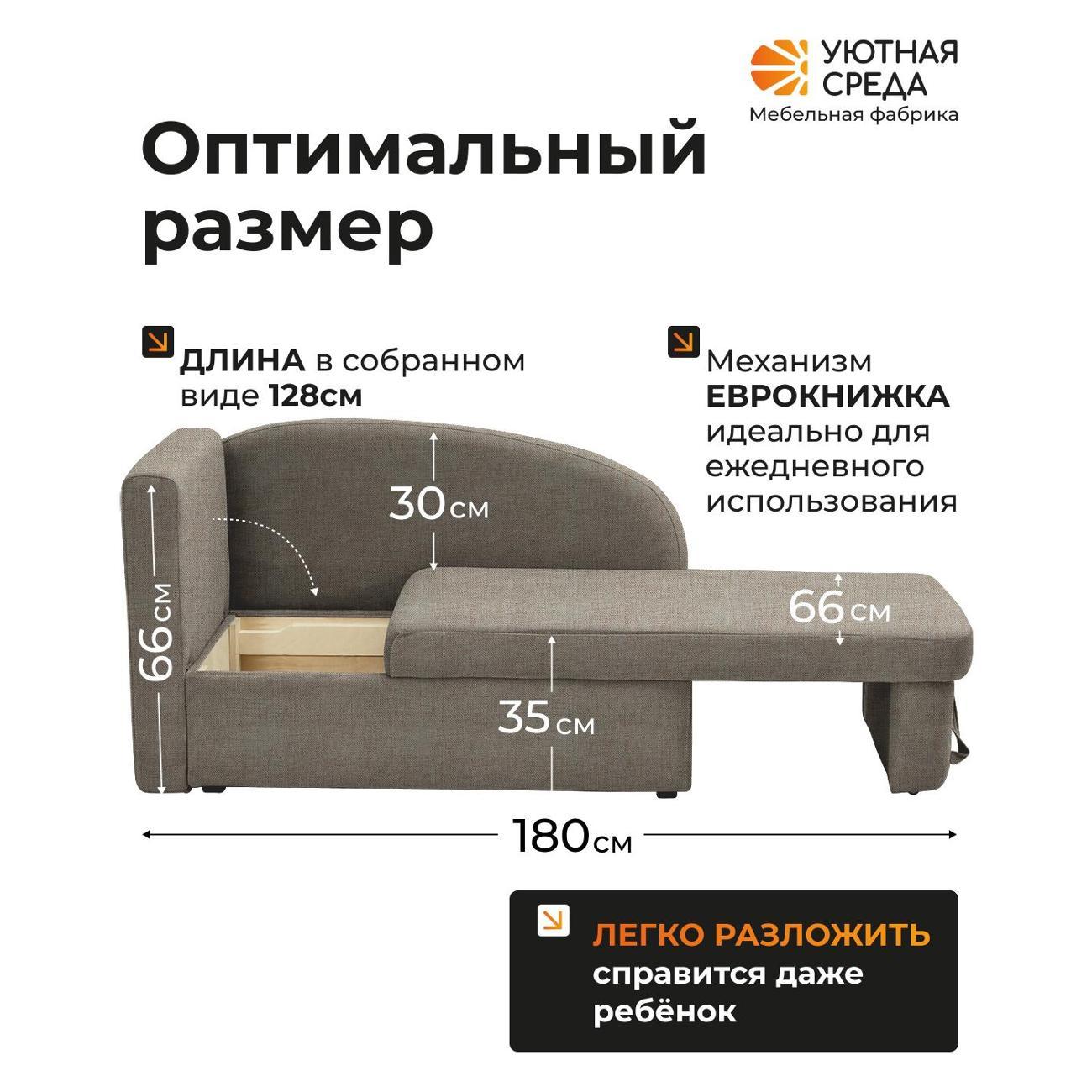 Диван раскладной Уютная среда tesla08